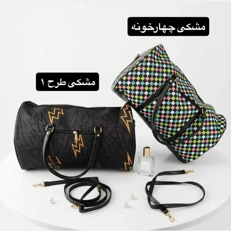 ساک دستی زنانه دخترانه چرم مصنوعی اسپرت روزمره مامی بگ مسافرتی ورزشی - تصویر 8