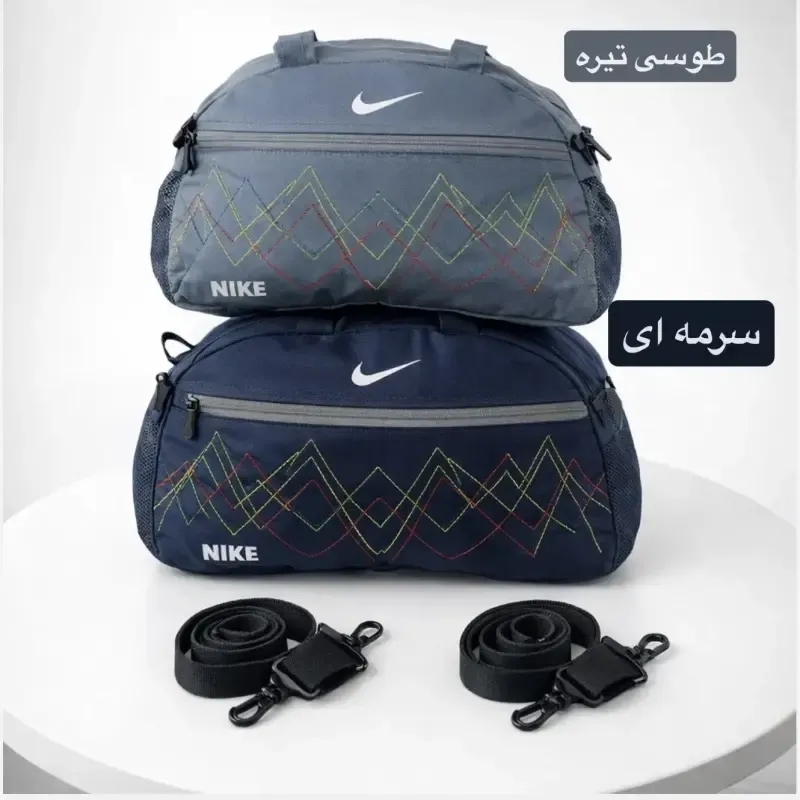 ساک ورزشی پارچه ای بند دار سه جیب ابعاد 45 در 25 در 15 سانتیمتر - تصویر 3