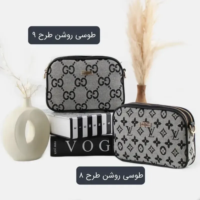 کیف پاسپورتی پارچه ای روزمره و مهمانی بند بلند سایز 21x14x5 سانتیمتر - تصویر 5
