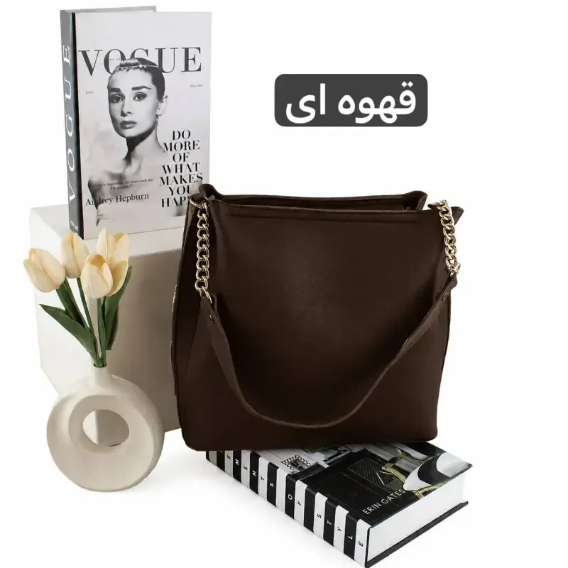 کیف زنانه روزمره و مهمانی چرم مصنوعی زیپدار - تصویر 6
