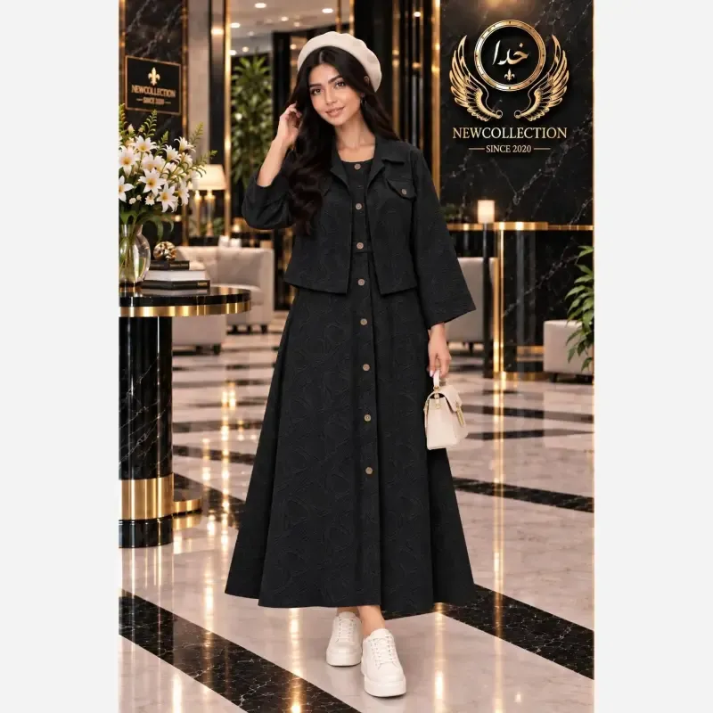 تونیک عروسکی طرحدار جدید جنس کسمه اعلا فری سایز 38 تا 46 رنگ بندی متنوع - تصویر 4