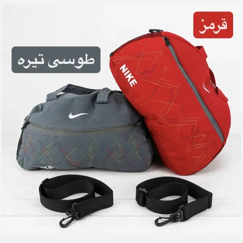 ساک ورزشی پارچه ای بند دار سه جیب ابعاد 45 در 25 در 15 سانتیمتر - تصویر 2