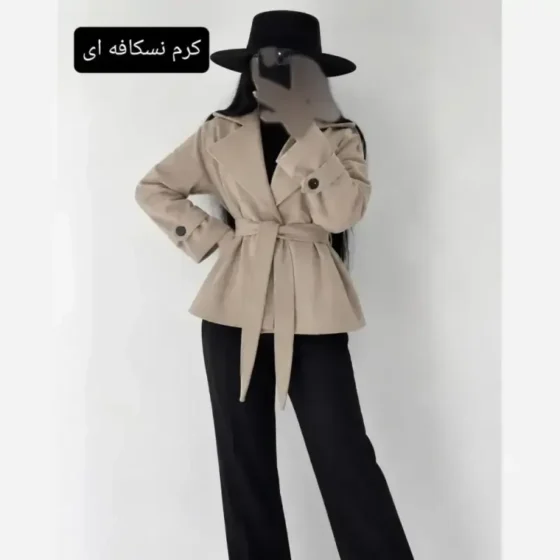پالتو موهر پشم میترا آستردار فری سایز زنانه