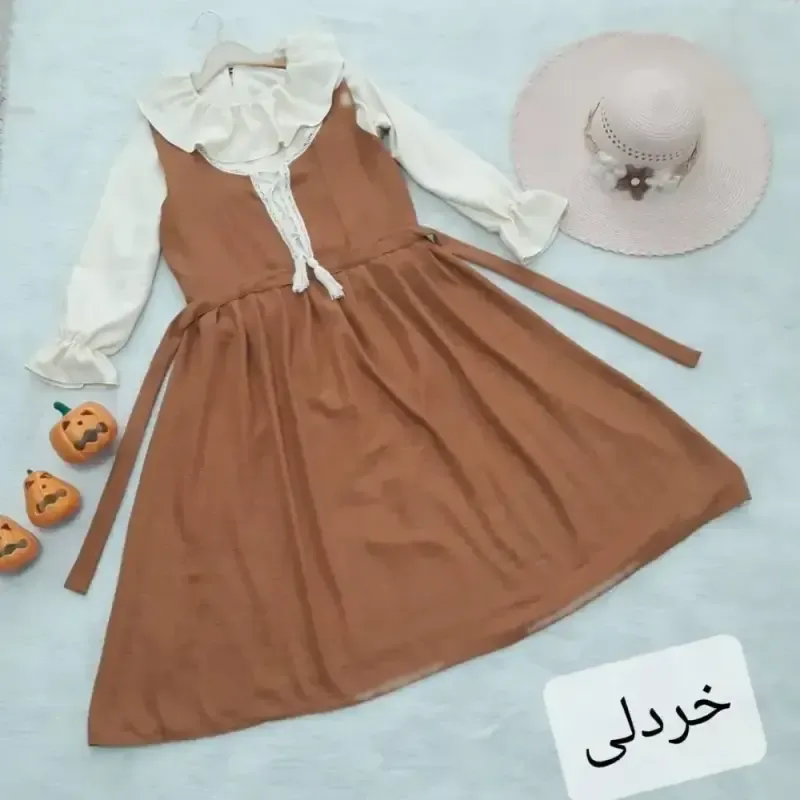 شومیز سارافن مروارید جنس شانتون صوفیا فری سایز - تصویر 6