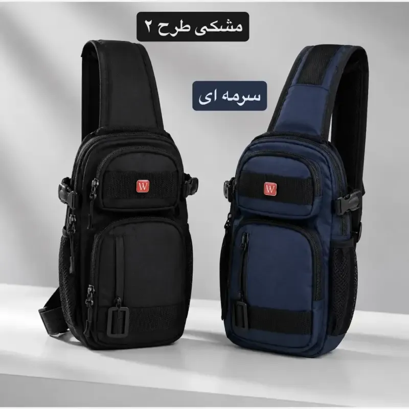 کیف مردانه اسپرت روزمره پارچه ای جیب دار - تصویر 3