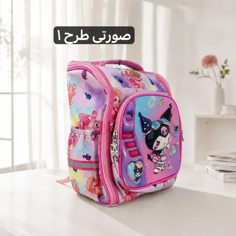 کوله پشتی پارچه ای مدرسه و دانشگاه ابعاد 48 در 31 سانتیمتر - تصویر 6