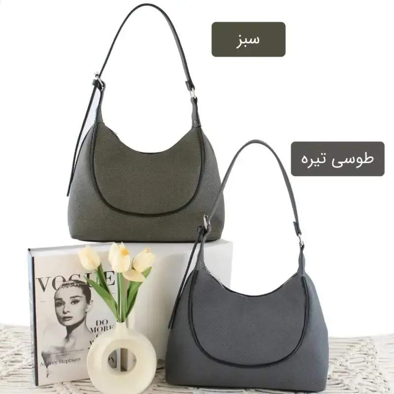 کیف زنانه چرم مصنوعی روزمره اسپرت ابعاد 31 در 23 سانتیمتر - تصویر 2