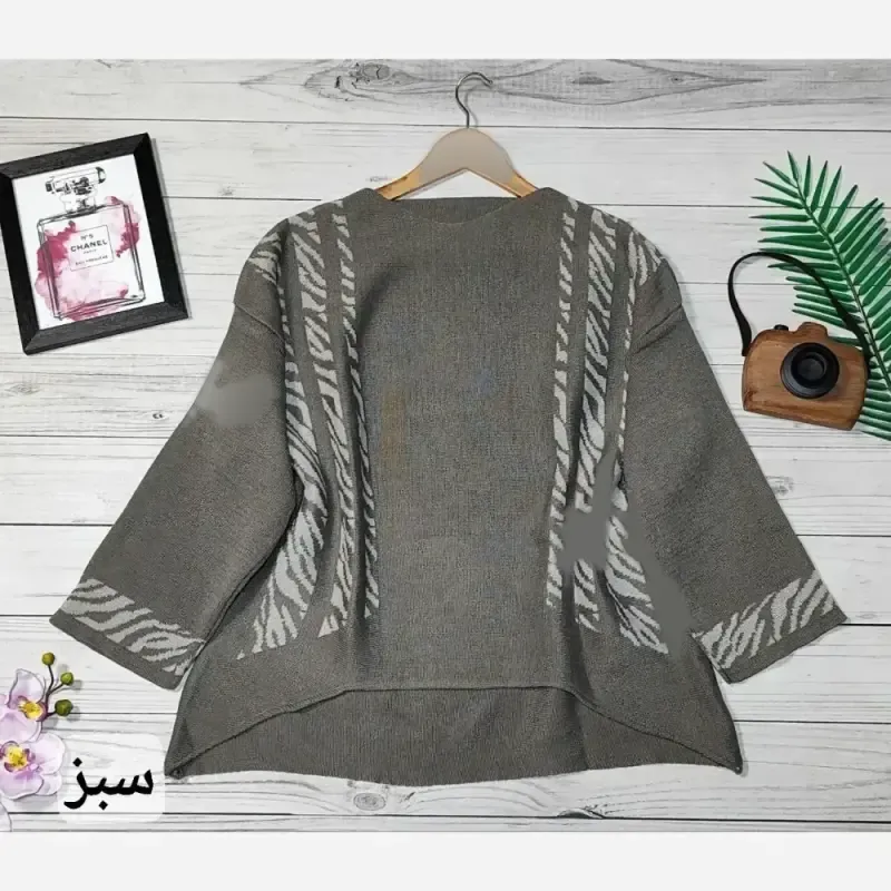 تونیک بافت مزونی زنانه نخ آکریل فری سایز 38 تا 46 رنگبندی متنوع - تصویر 4