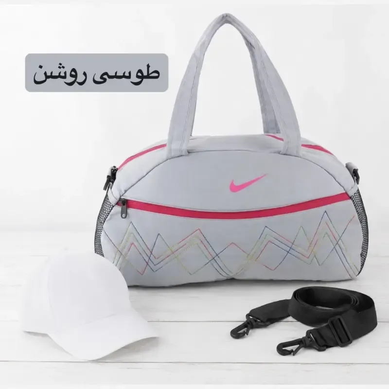 ساک ورزشی پارچه ای بند دار سه جیب ابعاد 45 در 25 در 15 سانتیمتر - تصویر 9