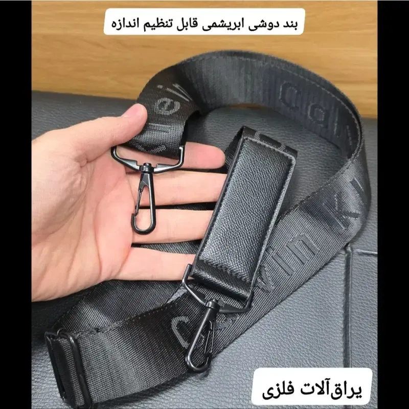 کیف دوشی دستی اسپرت کلوین کلاین پارچه برزنتی آب گریز سه کاره - تصویر 15