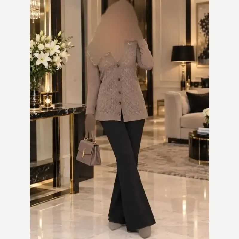 ژاکت اکریلیک زنانه مدل ساره سایز 36 تا 48 - تصویر 4