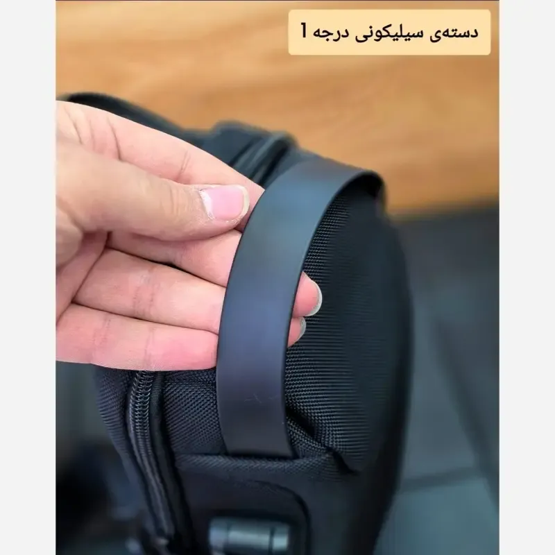 بادی بگ مردانه بنج جنس ریپس خارجی ضد آب رمزدار مدل ساده - تصویر 16