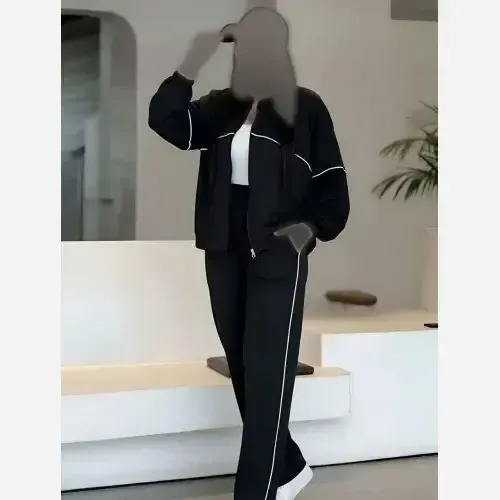 ست سویشرت و شلوار زنانه پاییزه و زمستانه فری سایز روناک
