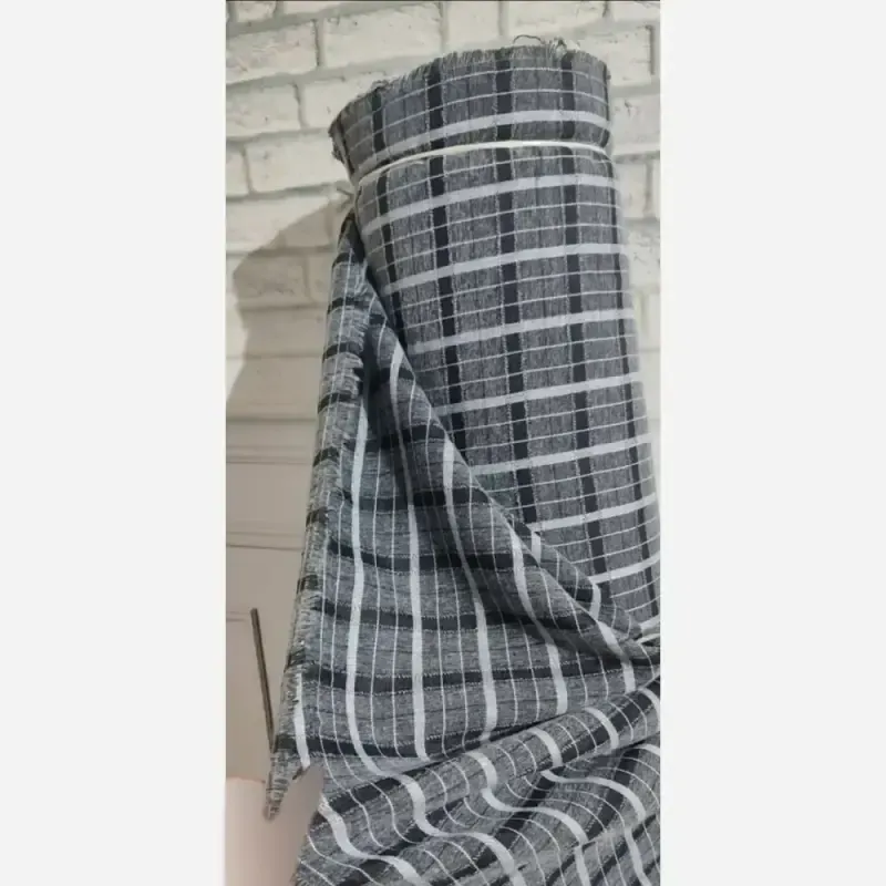 کفتان پاییزی چهارخونه آکرولیک پشمی مدل تیدا فری سایز - تصویر 2