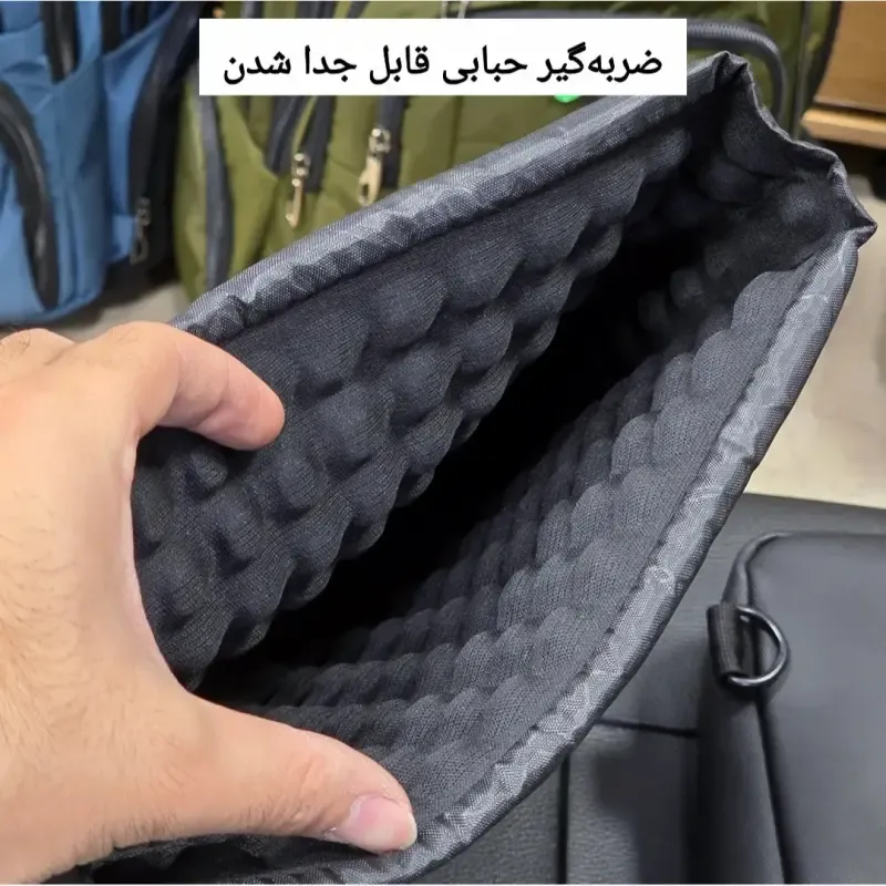 کیف اداری و لپتاپی 3 کاره اسپرت پارچه اسکین مناسب لپتاپ 14.1 اینچ مردانه و زنانه - تصویر 19