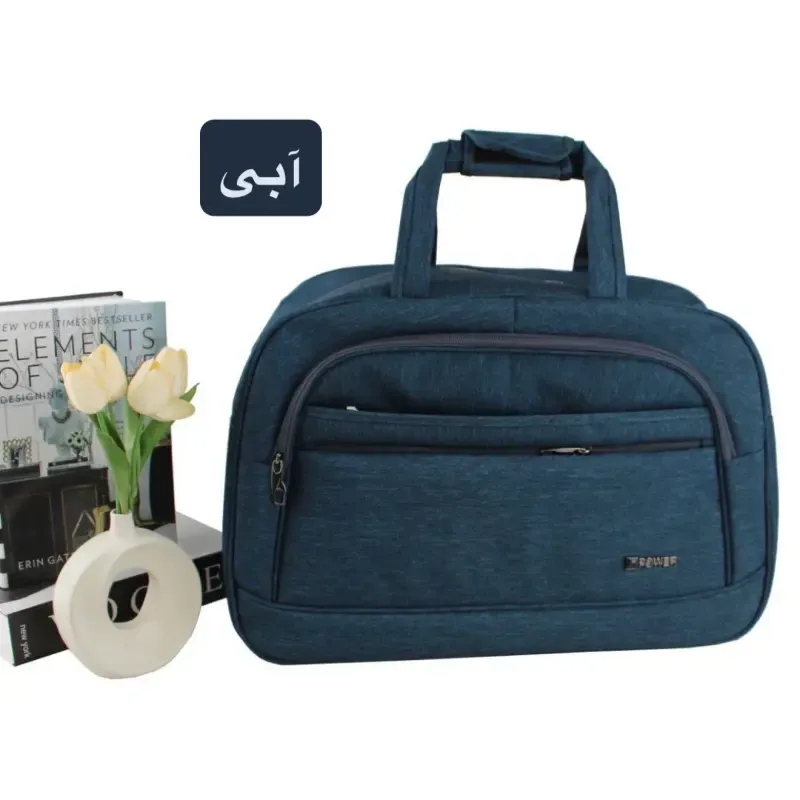 ساک دستی پارچه ای اسپرت و رسمی با بند بلند و سه جیب بیرونی ابعاد 54 در 45 در 8 سانتیمتر - تصویر 5