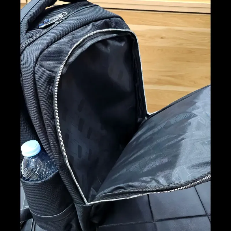 کوله پشتی ساده پرزیدنت جنس پارچه ریپس کره ای ضدآب دو محفظه دارای جای لپتاپ - تصویر 15