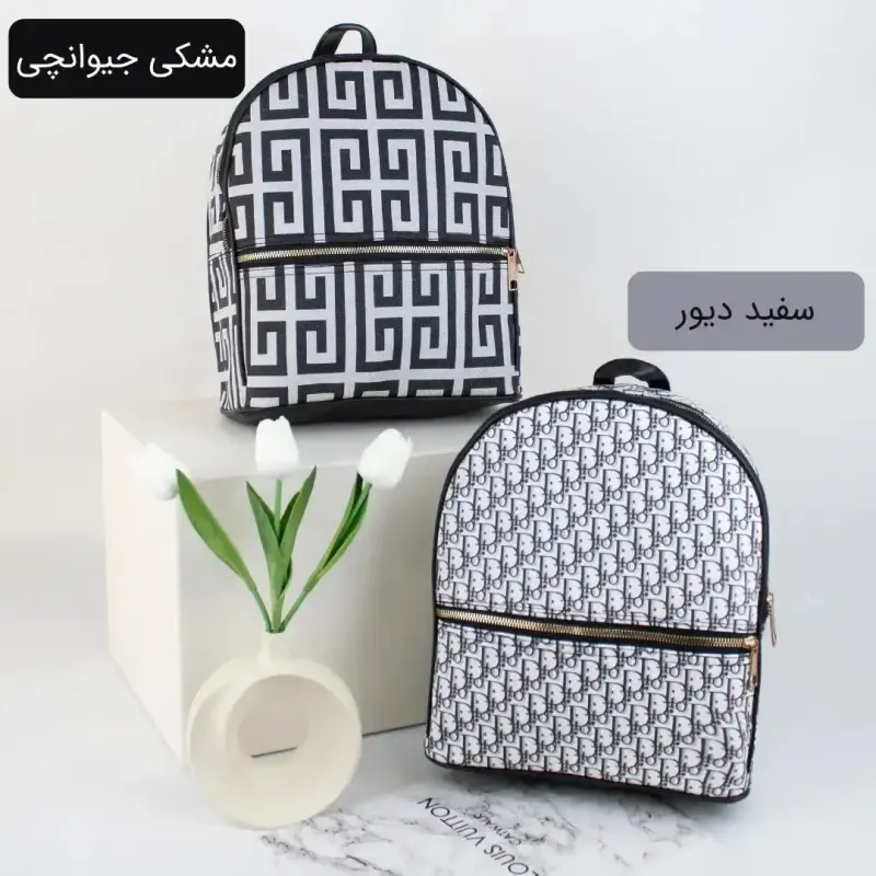 کوله پشتی چرم مصنوعی اسپرت و روزمره ابعاد 30 در 25 سانتیمتر - تصویر 3