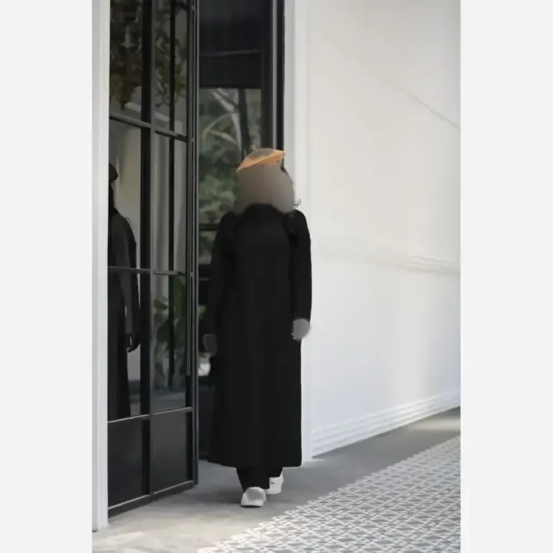ست دو تکه بافت مدل ماهورا کفتان و شلوار فری سایز پاییزی - تصویر 3