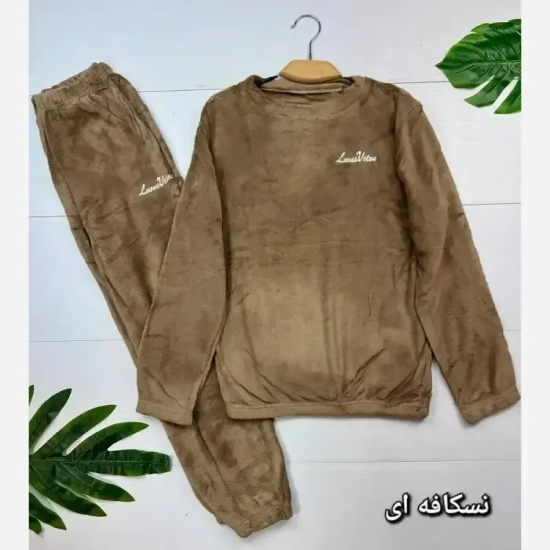 بلوز و شلوار تدی وارداتی درجه یک زنانه سایز فری 38 تا 46 - تصویر 6