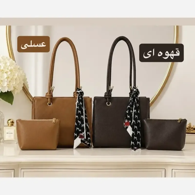 کیف زنانه چرم مصنوعی اسپرت و روزمره با بند بلند - تصویر 4