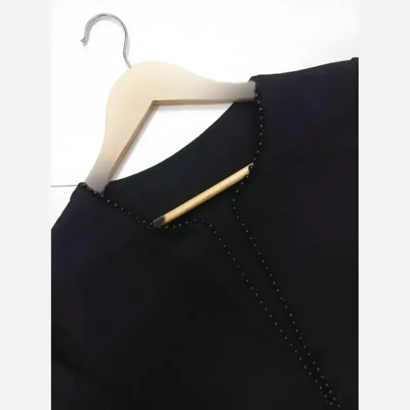 سه تیکه فاریا سارافن بوگاتی و کت کرپ مازراتی رنگ مشکی سایز فری 38 تا 46