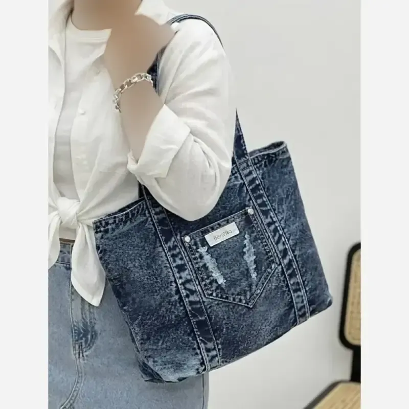کیف جین لی خارجی درجه یک رنگ ثابت با دوخت تمیز - تصویر 7
