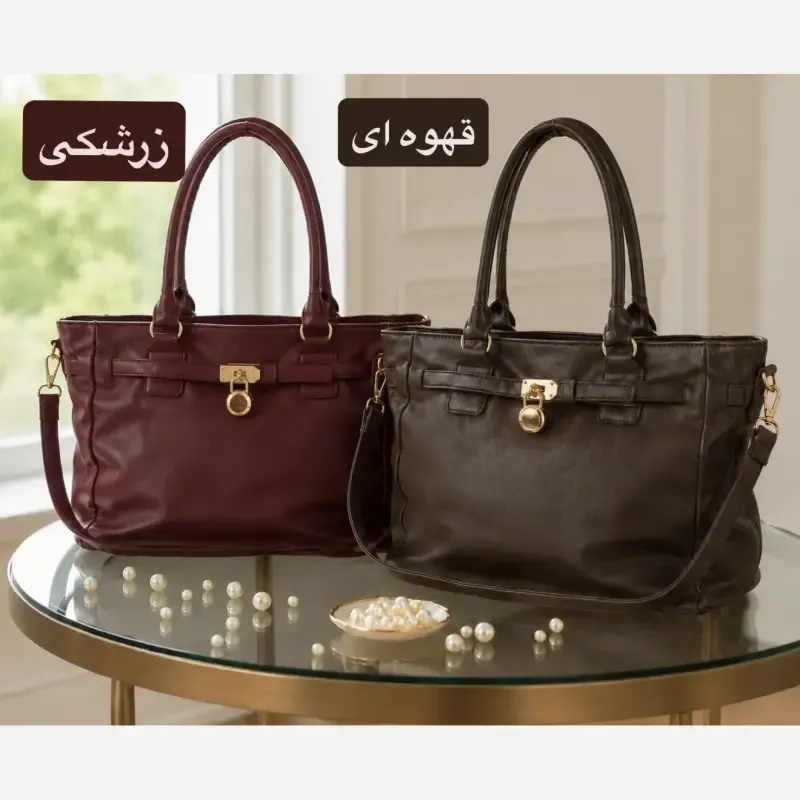 کیف زنانه چرم مصنوعی اسپرت و روزمره بند بلند - تصویر 3