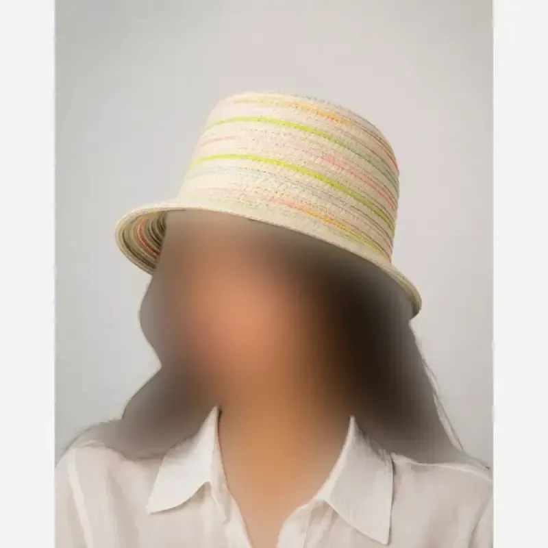 کلاه حصیری وارداتی فریسایز لبه 4 سانت - تصویر 3