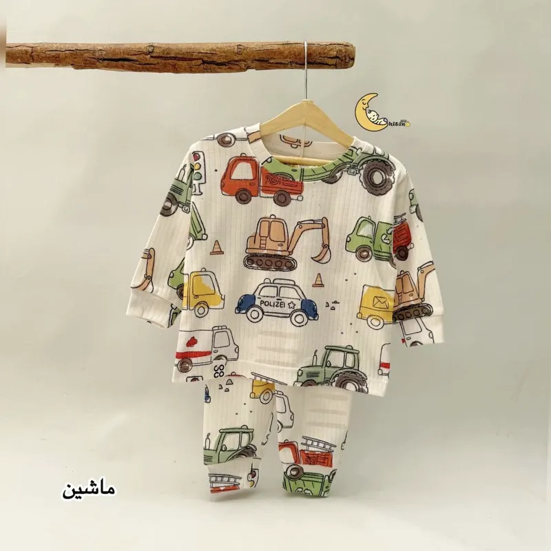 بلوز و شلوار بچگانه کبریتی راحتی کوکو کیدز نخ پنبه آستین بلند - تصویر 5
