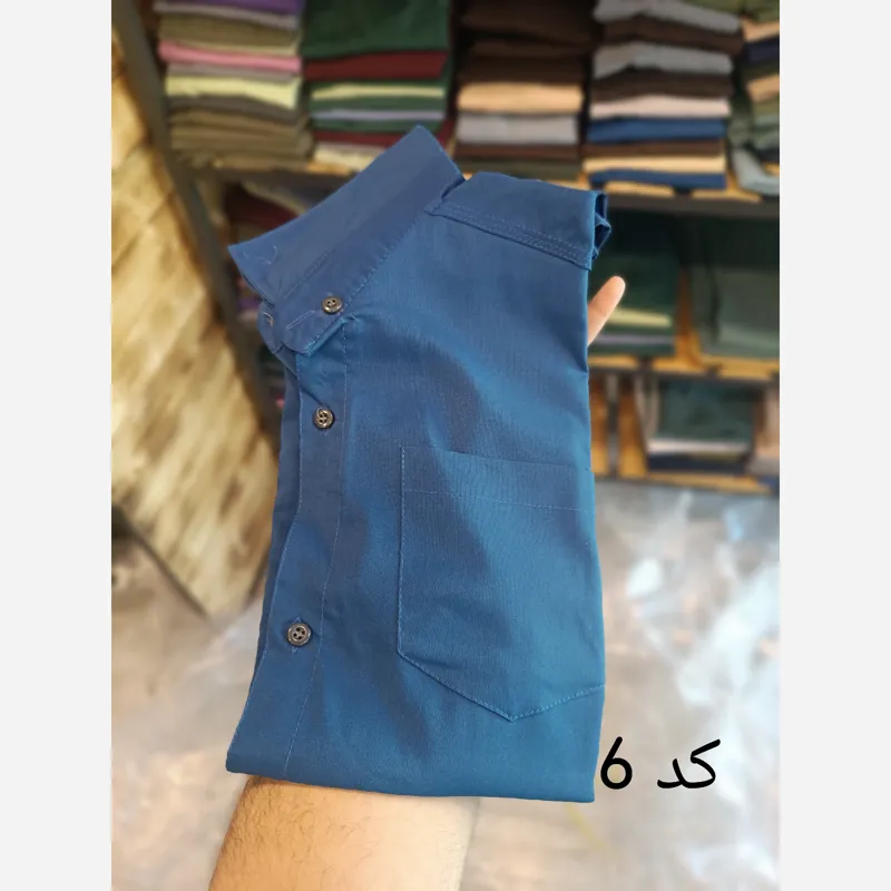 پیراهن آستین بلند مردانه بنگال کشی قواره اندامی - تصویر 7